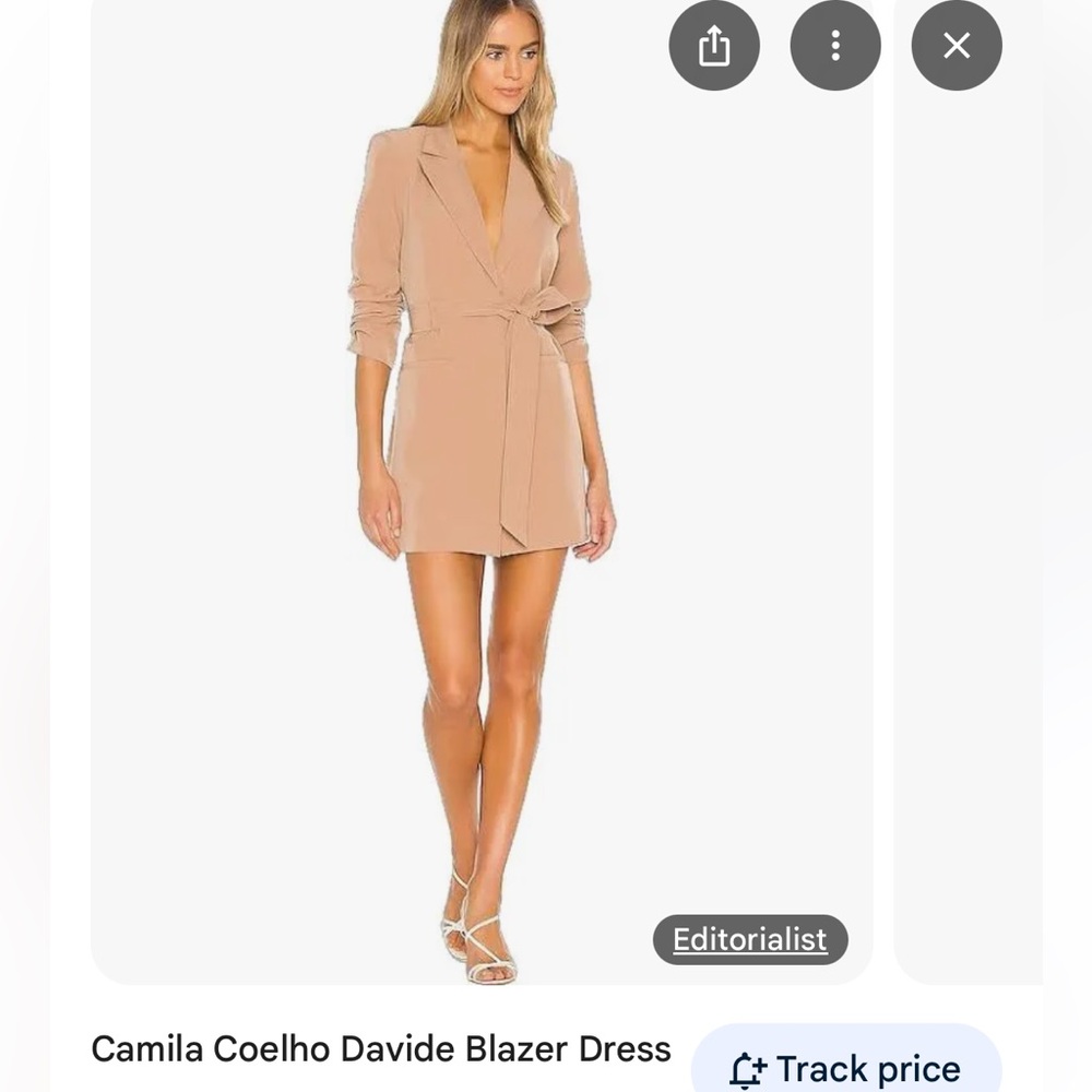 Camila Coelho Tan Sheath Mini Dress